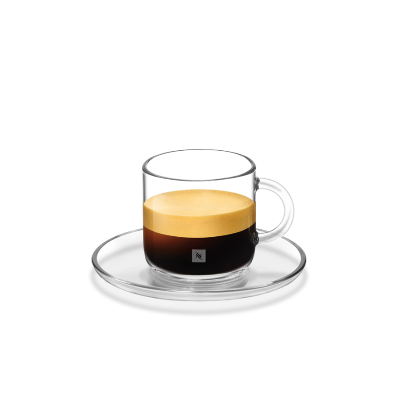 CUPS WITH SPOONS AND SAUCERS DOUBLE ESPRESSO