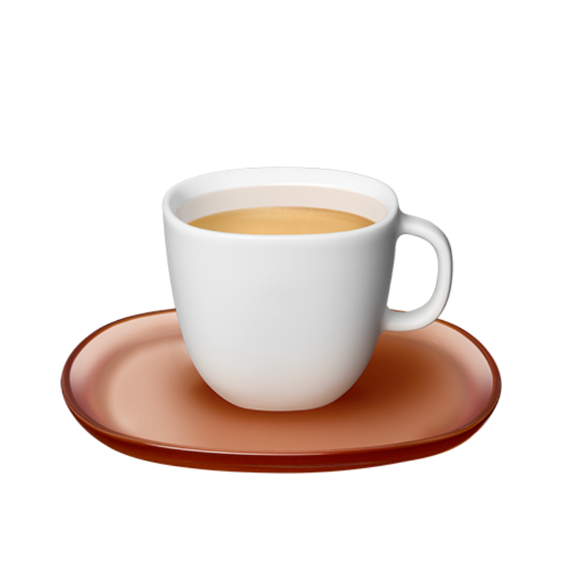 Porcelianiniai puodeliai su lėkštutėmis Lume Espresso