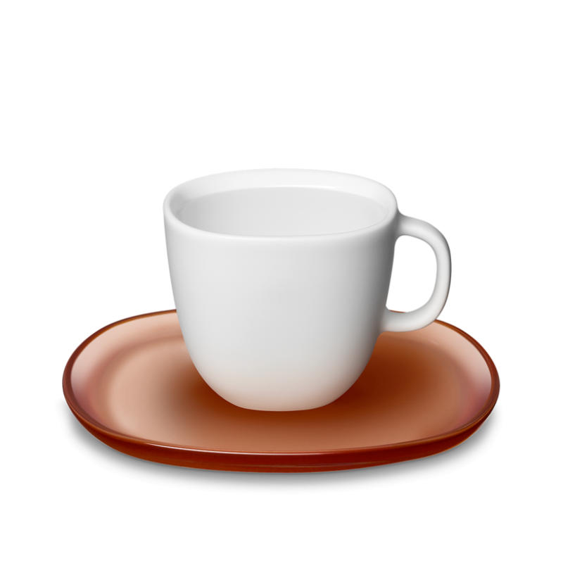 Porcelianiniai puodeliai su lėkštutėmis Lume Espresso