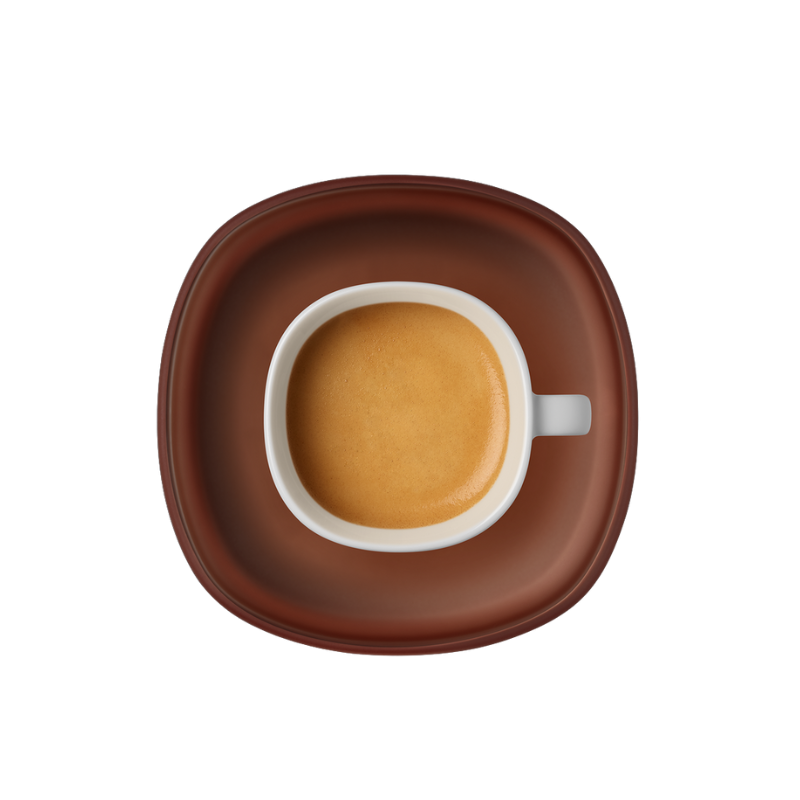 Porcelianiniai puodeliai su lėkštutėmis Lume Espresso