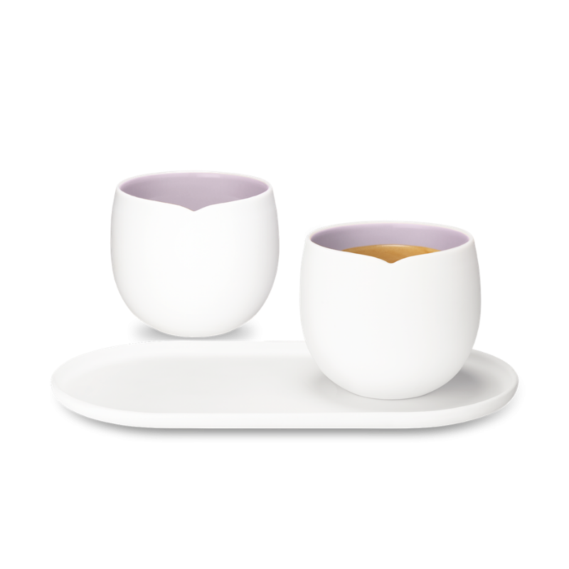 Porcelianiniai puodeliai Origin Lungo Lavender Porcelianiniai puodeliai Origin Lungo Lavender
