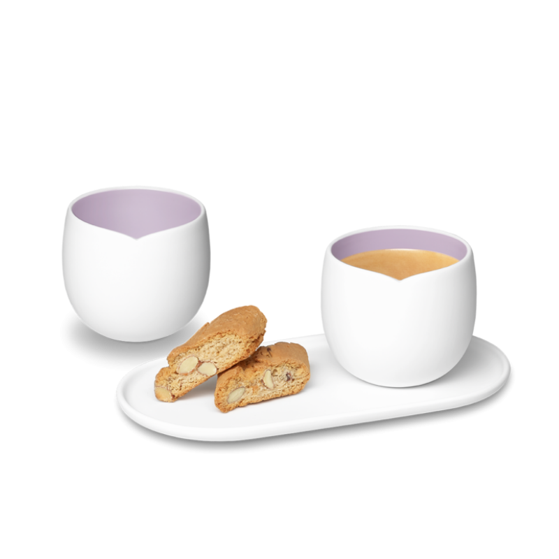 Porcelianiniai puodeliai Origin Lungo Lavender Porcelianiniai puodeliai Origin Lungo Lavender