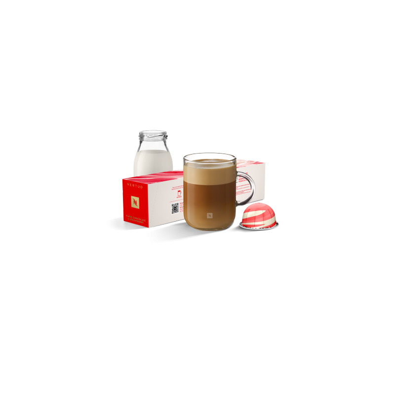 White chocolate and strawberry