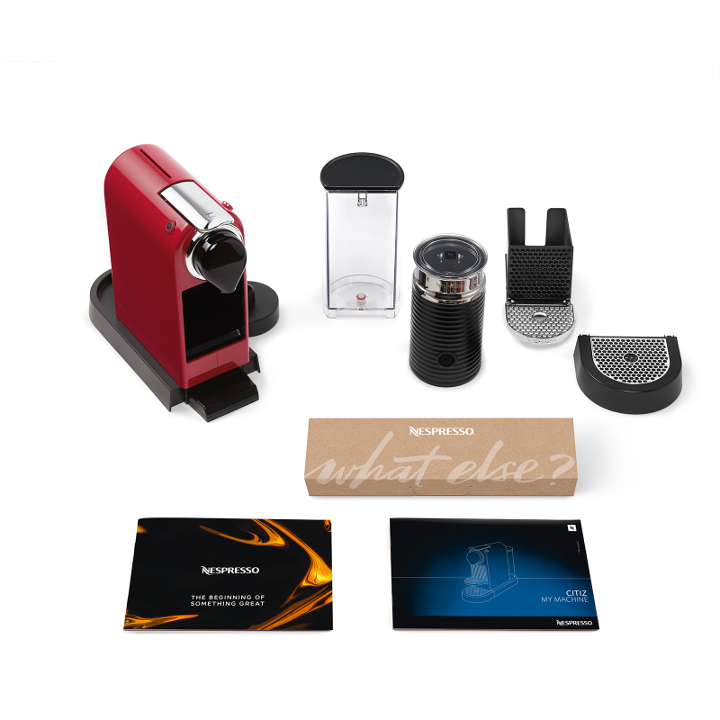 Kapsulinis kavos aparatas Nespresso Citiz & Milk Red Kapsulinis kavos aparatas Nespresso Citiz & Milk Red