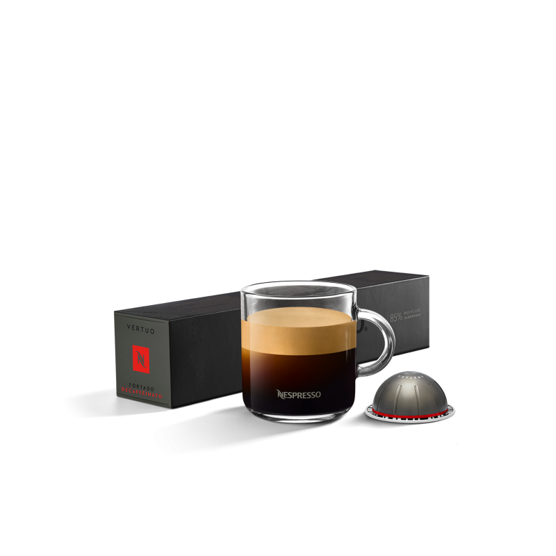 Vertuo kavos kapsulės Nespresso Fortado decaffeinato Vertuo kavos kapsulės Nespresso Fortado decaffeinato