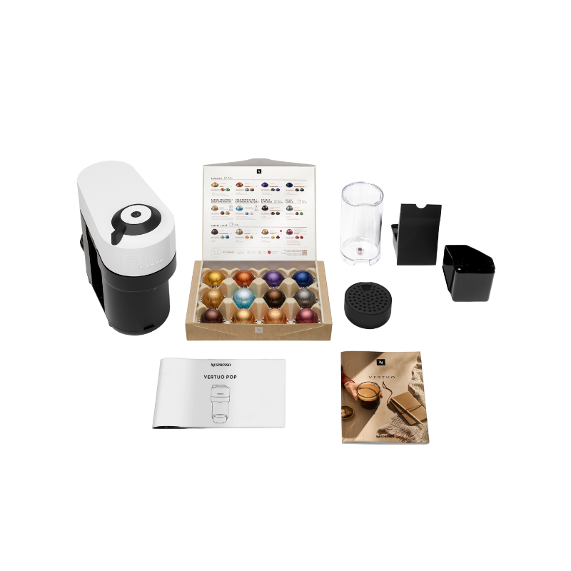 Vertuo Pop White & Aeroccino 3 Vertuo Pop White & Aeroccino 3