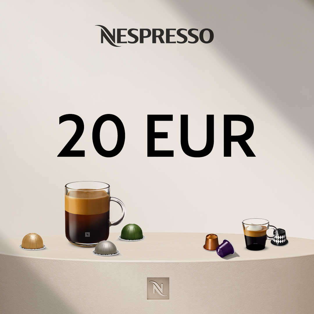 20EUR FOR COFFEE AT NESPRESSO E-SHOP
