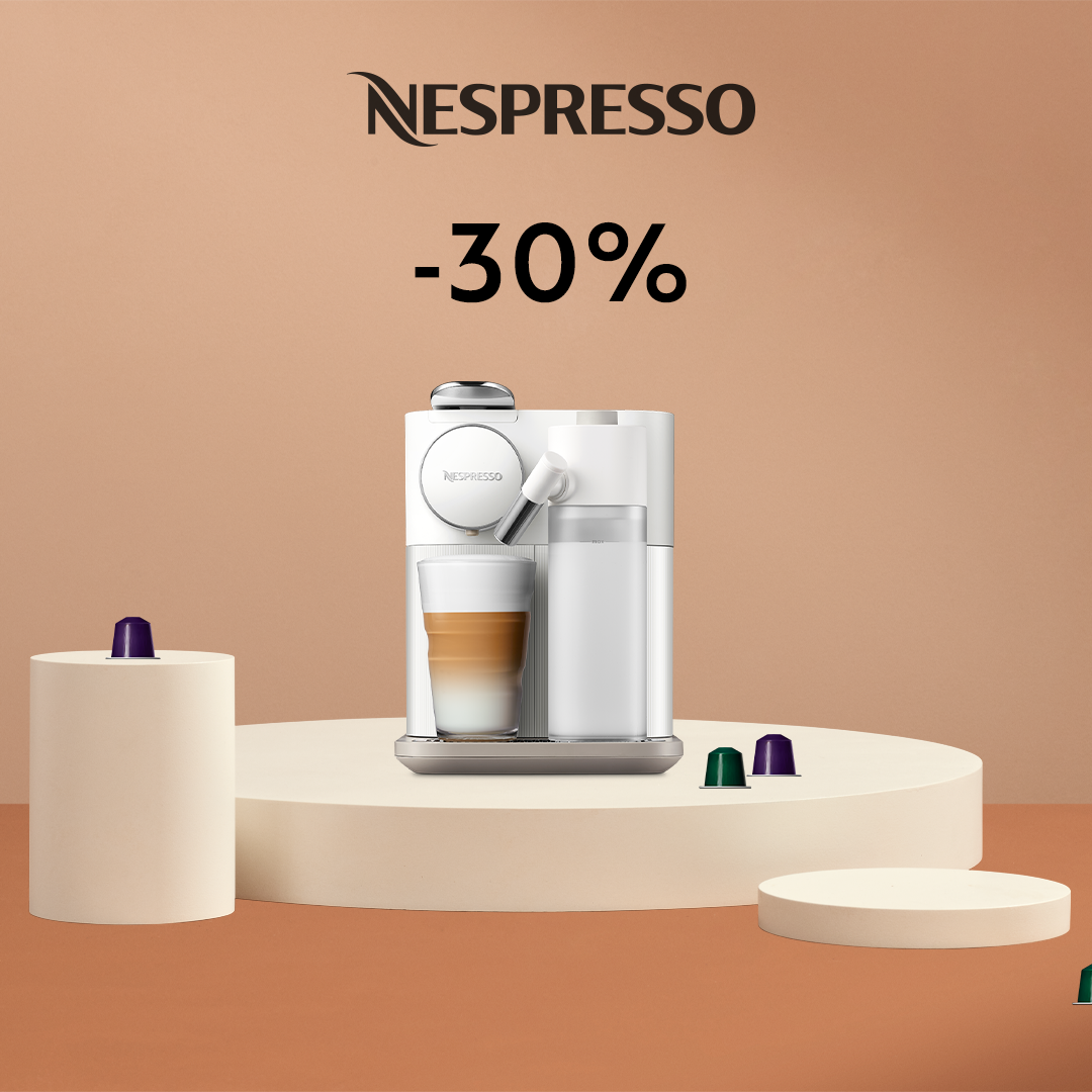 30% DISCOUNT ON THE LATTISSIMA GRAN COFFEE MACHINE WHEN YOU BUY 300 CAPSULES!