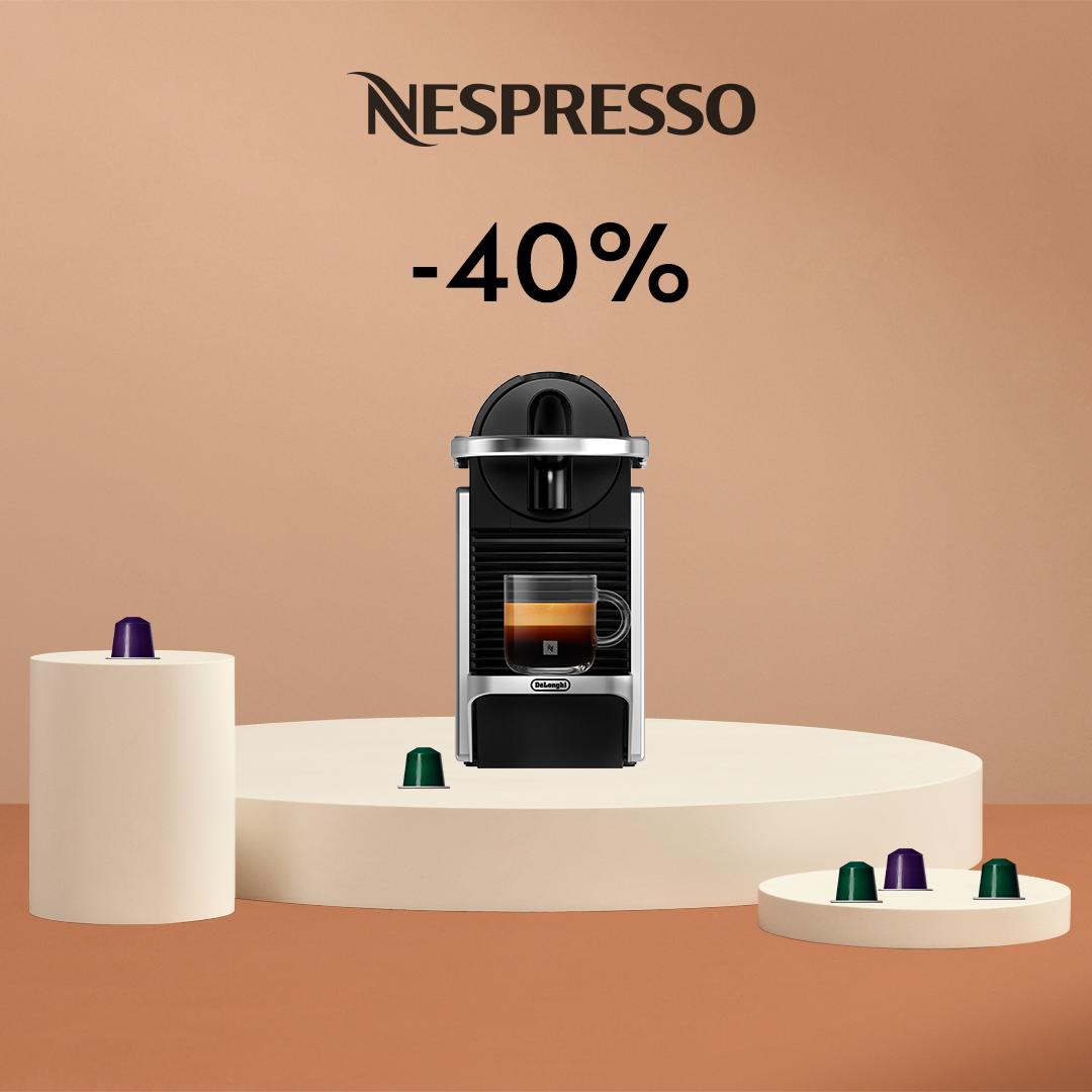 40% DISCOUNT ON THE PIXIE COFFEE MACHINE WHEN YOU BUY 200 CAPSULES!