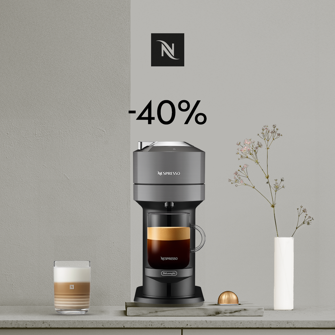 40% NUOLAIDA KAVOS APARATUI VERTUO NEXT PERKANT 80 VERTUO KAPSULIŲ!