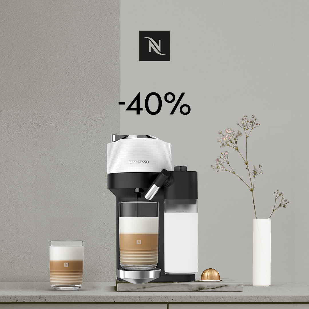 40% NUOLAIDA KAVOS APARATUI VERTUO LATTISSIMA PERKANT 80 VERTUO KAPSULIŲ!