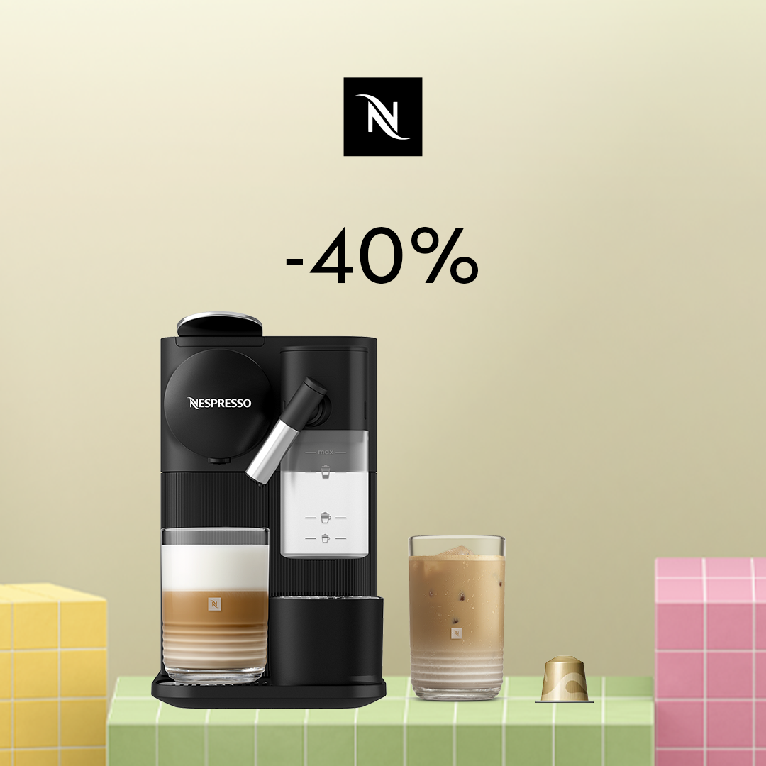 40% DISCOUNT ON THE LATTISSIMA ONE COFFEE MACHINE WHEN YOU BUY 200 ORIGINAL CAPSULES!