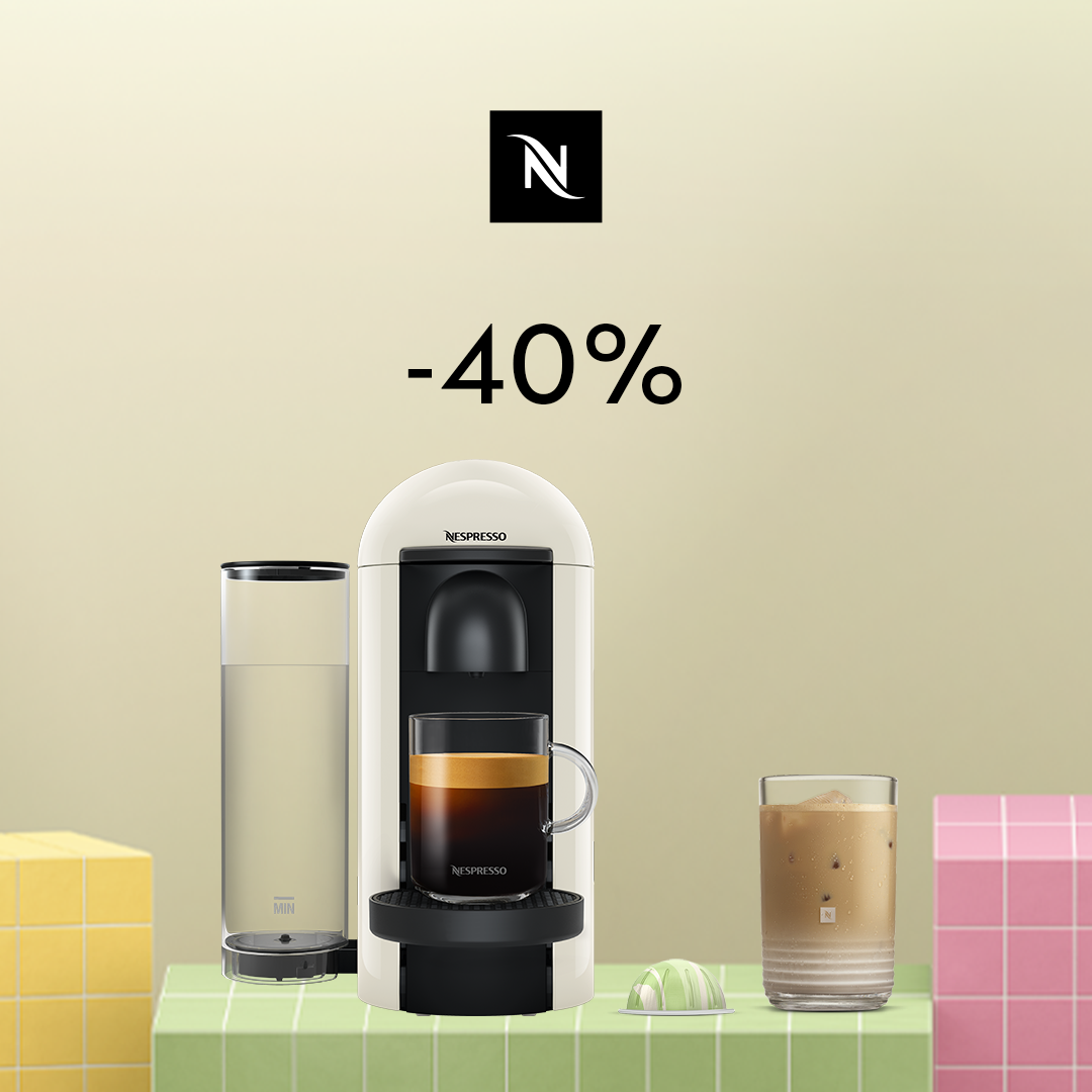 40% NUOLAIDA KAVOS APARATUI VERTUO PLUS PERKANT 80 VERTUO KAPSULIŲ!