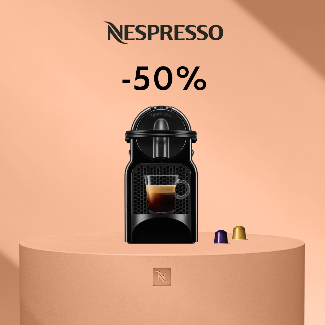 -50% KAVOS APARATUI INISSIA PERKANT 120 ORIGINAL KAPSULIŲ!