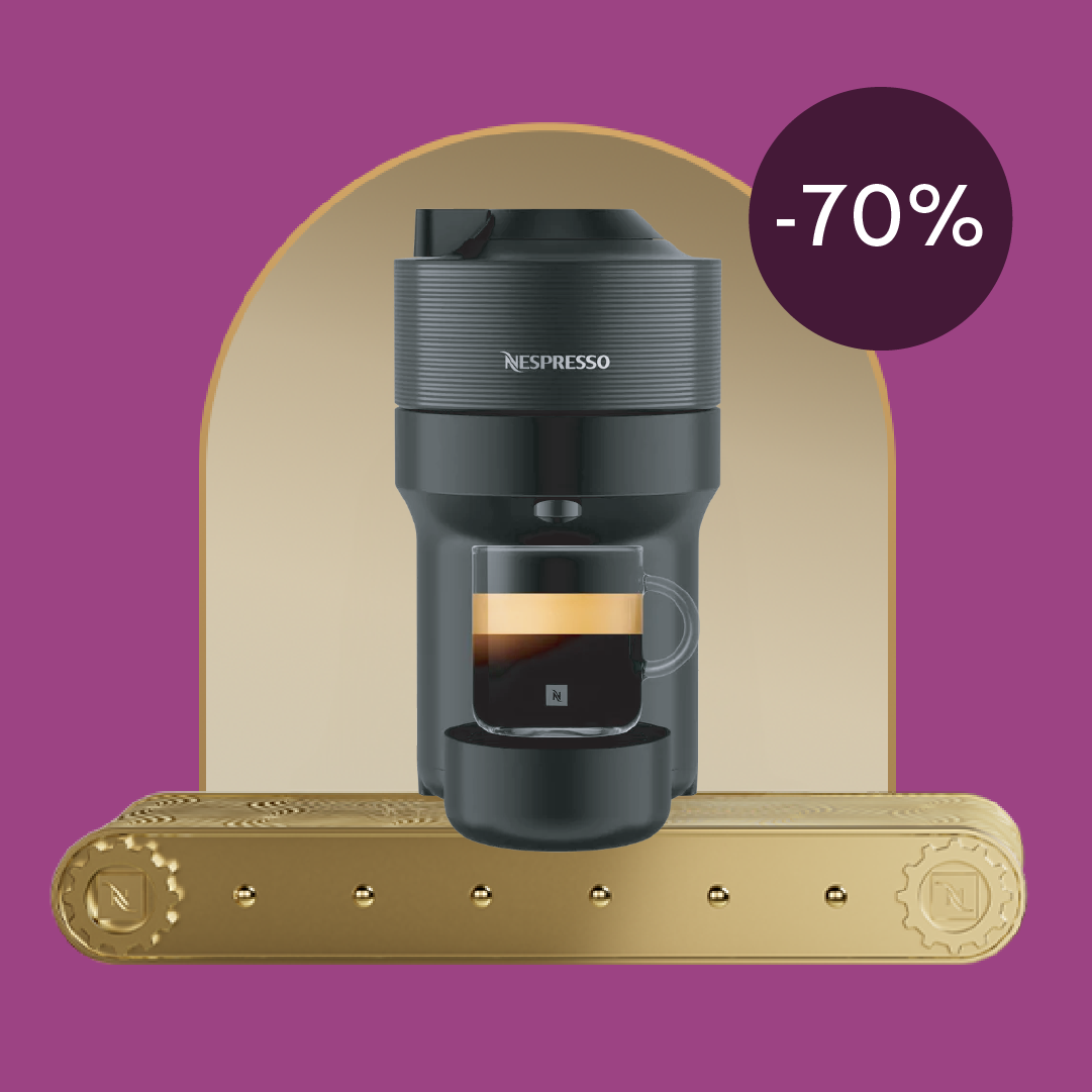 -70% KAVOS APARATUI VERTUO POP PERKANT 80 VERTUO KAPSULIŲ!