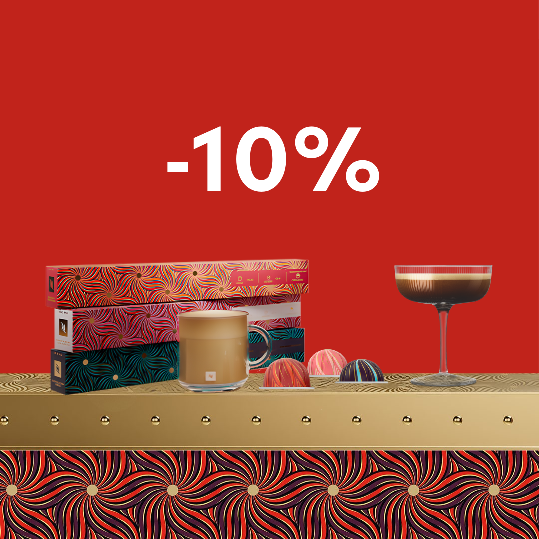 -10% VISOMS VERTUO KAVOS KAPSULĖMS perkant kavos kapsulių už 100 eurų