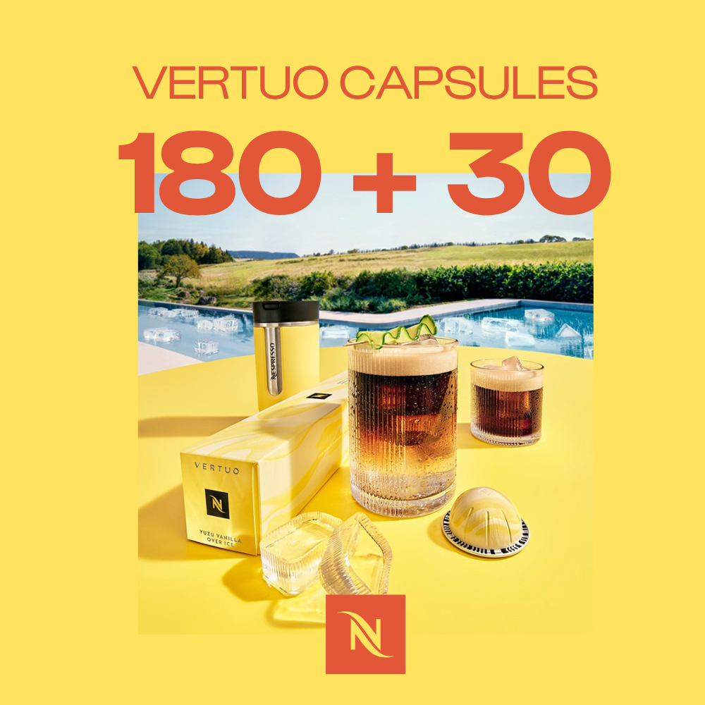 BUY 180 VERTUO CAPS - GET 3 SLEEVES GRAN LUNGOS FOR  0,03 EUR
