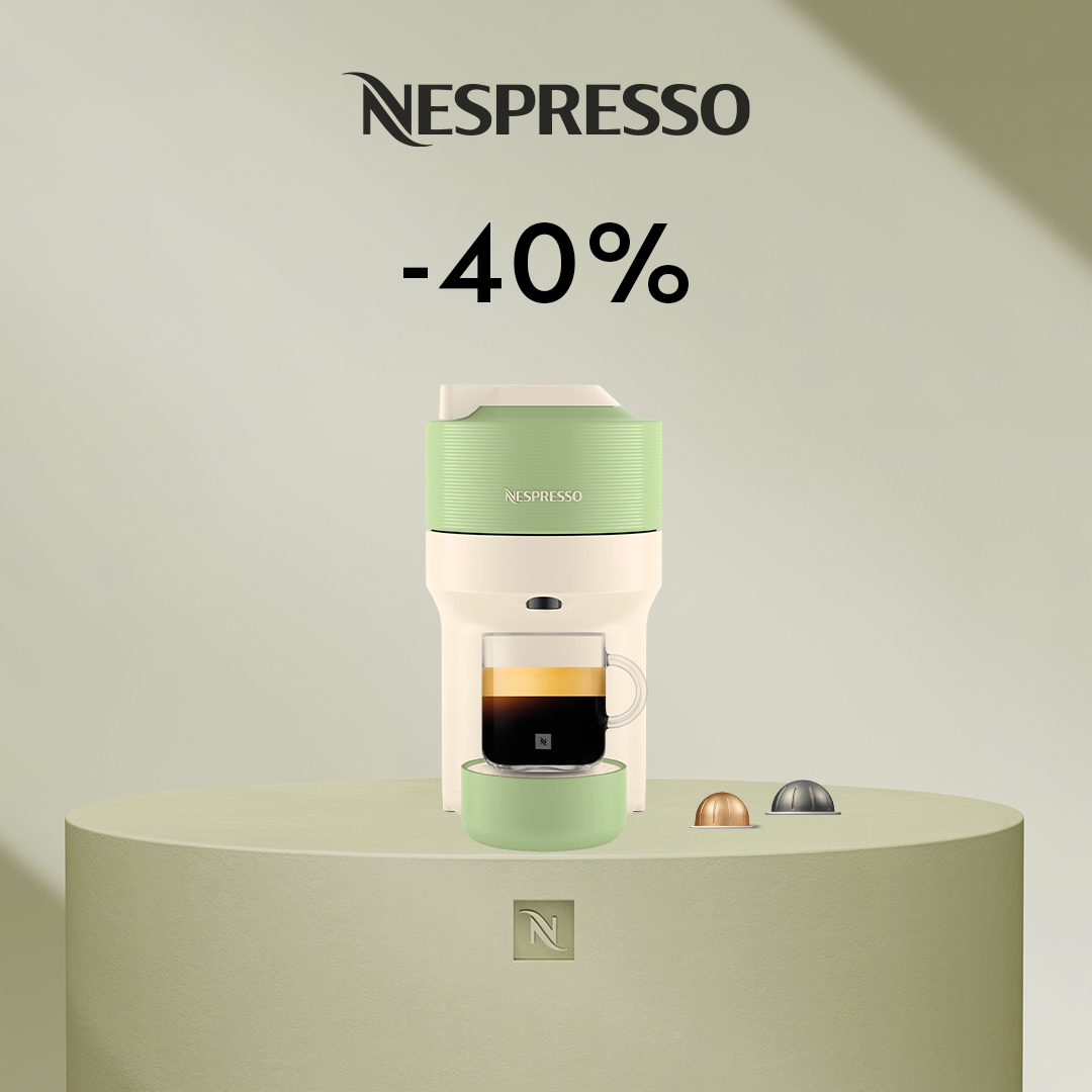-40% KAVOS APARATUI VERTUO POP PISTACHIO PERKANT 80 VERTUO KAPSULIŲ!