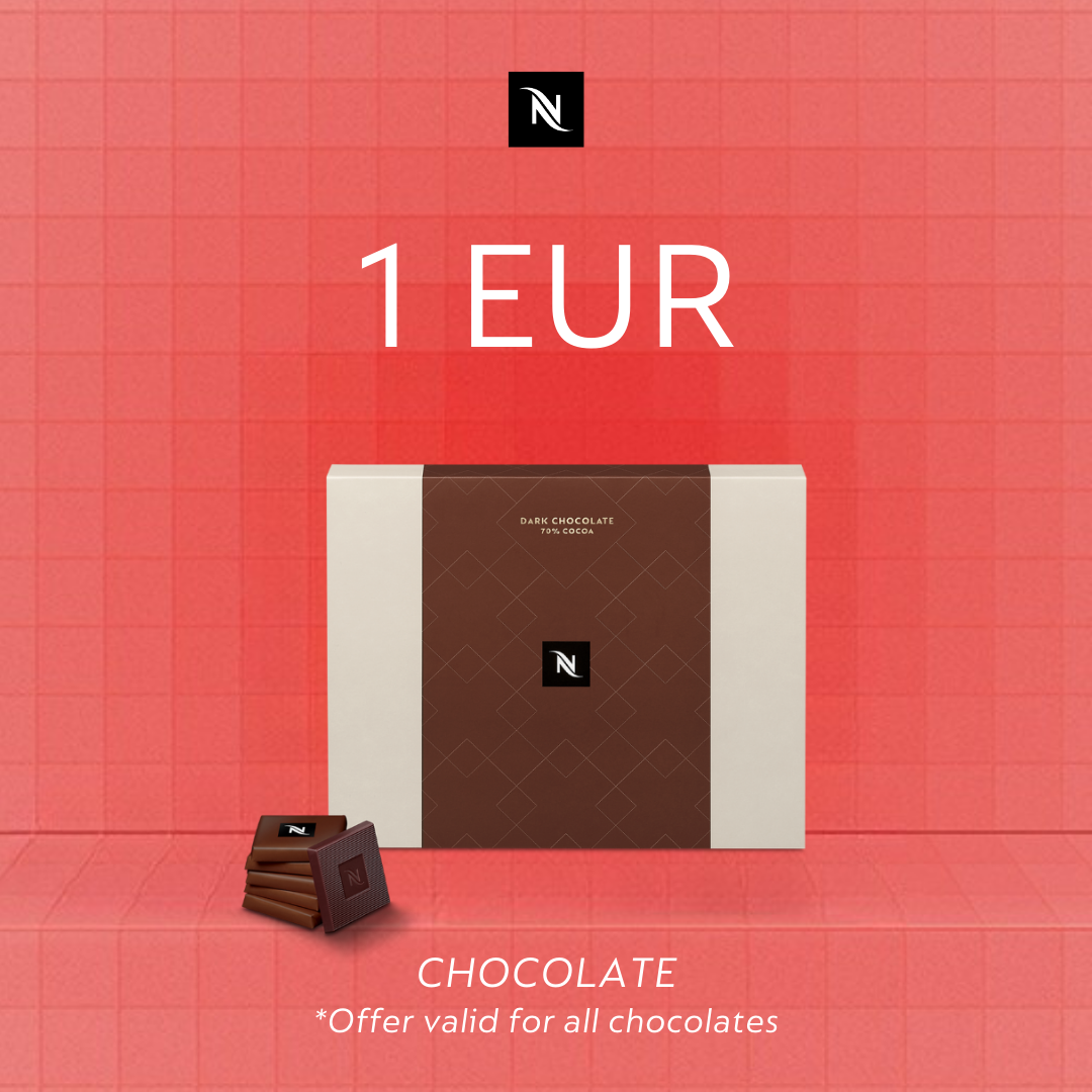 BUY 70 ORIGINAL OR 50 VERTUO CAPSULES - GET ANY CHOCOLATE FOR 1 EUR