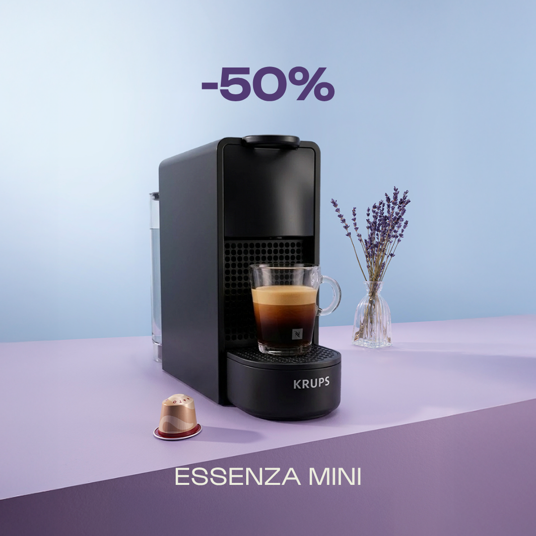 -50% KAVOS APARATUI ESSENZA MINI, PERKANT 140 ORIGINAL KAPSULIŲ