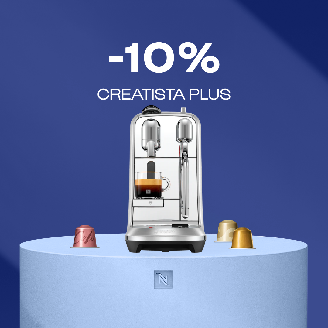 10% OFF THE CREATISTA PLUS COFFEE MACHINE WHEN YOU BUY 160 ORIGINAL CAPSULES