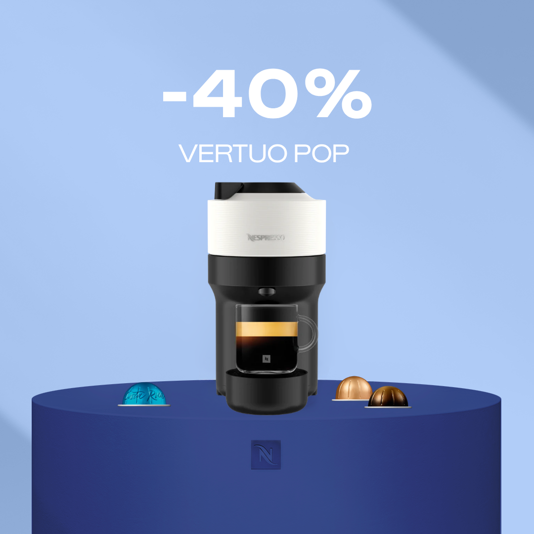 40% OFF THE VERTUO POP COFFEE MACHINE WHEN YOU BUY 80 VERTUO CAPSULES 40% OFF THE VERTUO POP COFFEE MACHINE WHEN YOU BUY 80 VERTUO CAPSULES
