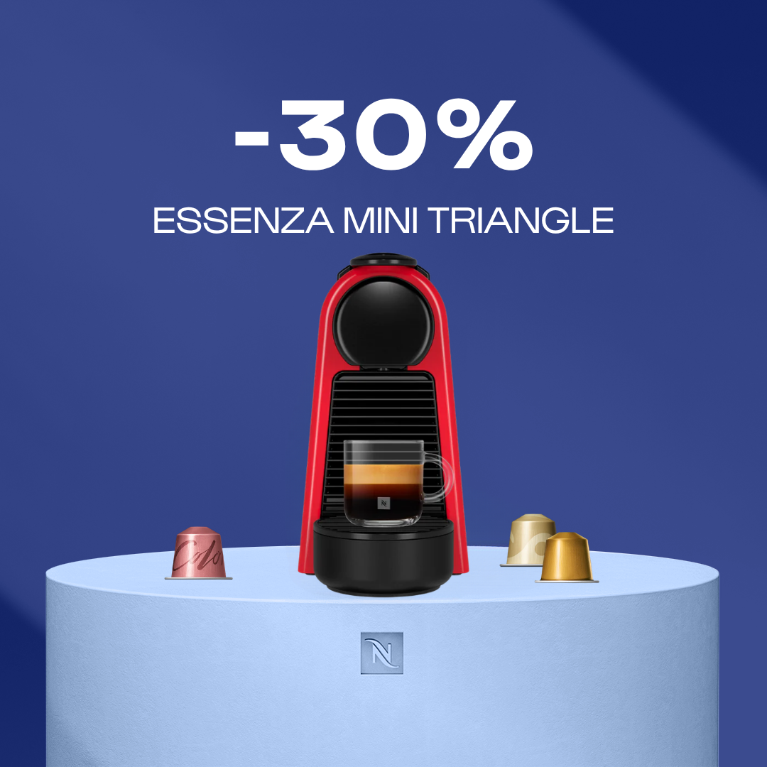 -30% KAVOS APARATUI ESSENZA MINI TRIANGLE, PERKANT 140 ORIGINAL KAPSULIŲ -30% KAVOS APARATUI ESSENZA MINI TRIANGLE, PERKANT 140 ORIGINAL KAPSULIŲ