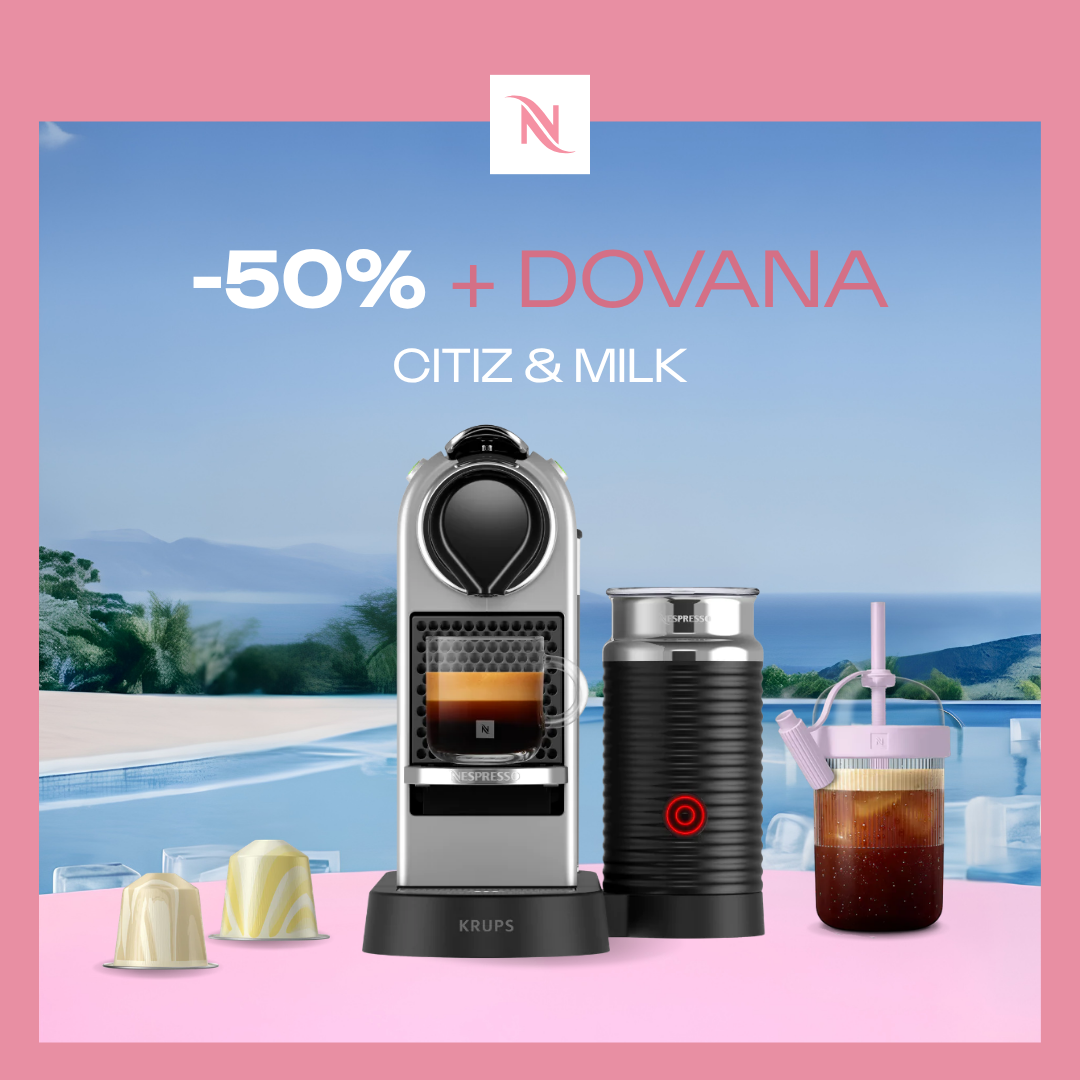 -50% KAVOS APARATUI CITIZ &MILK, PERKANT 200 ORIGINAL KAPSULIŲ + DEGUSTACINIS RINKINYS DOVANŲ