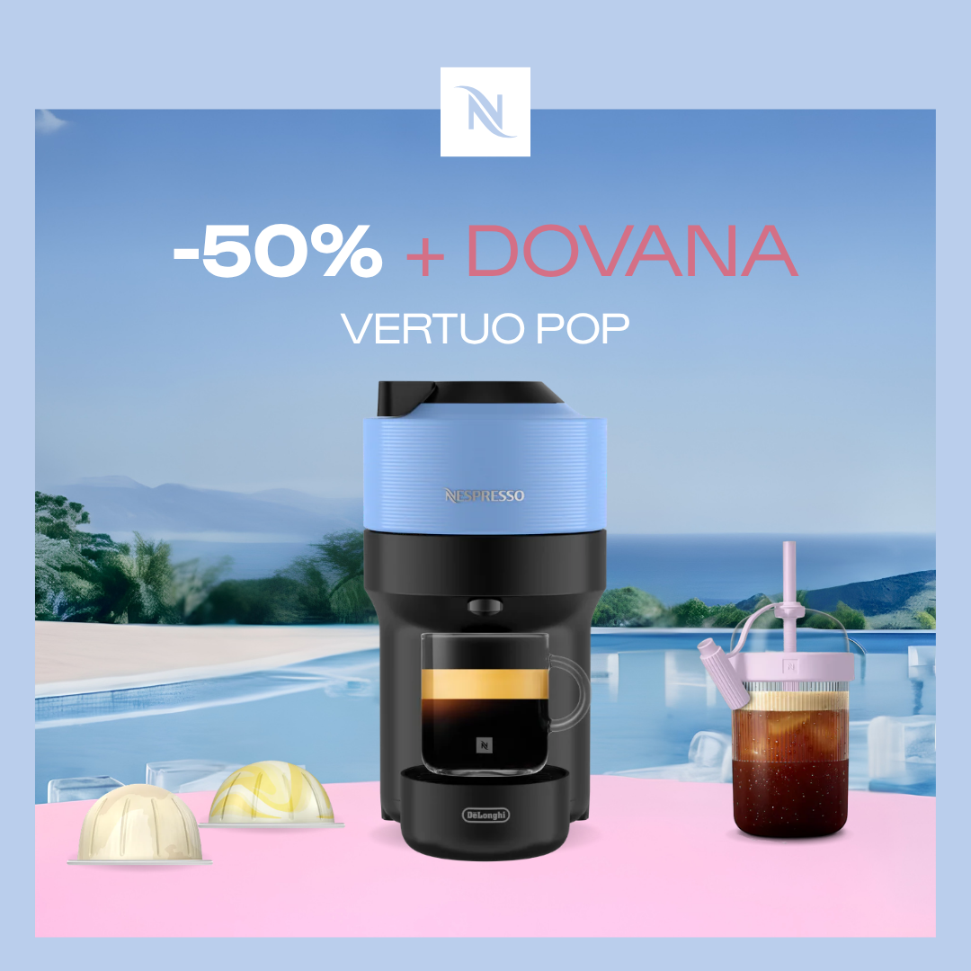 -50% KAVOS APARATUI VERTUO POP, PERKANT 100 VERTUO KAPSULIŲ + DEGUSTACINIS RINKINYS DOVANŲ